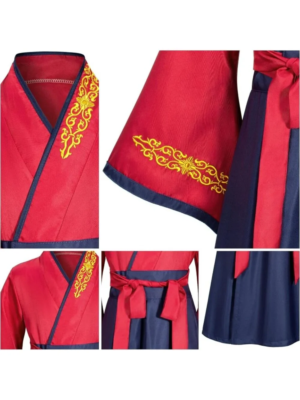 Kids Asian Traditional Dress Kimono Robe Girls Costume Cosplay 10-12 Years